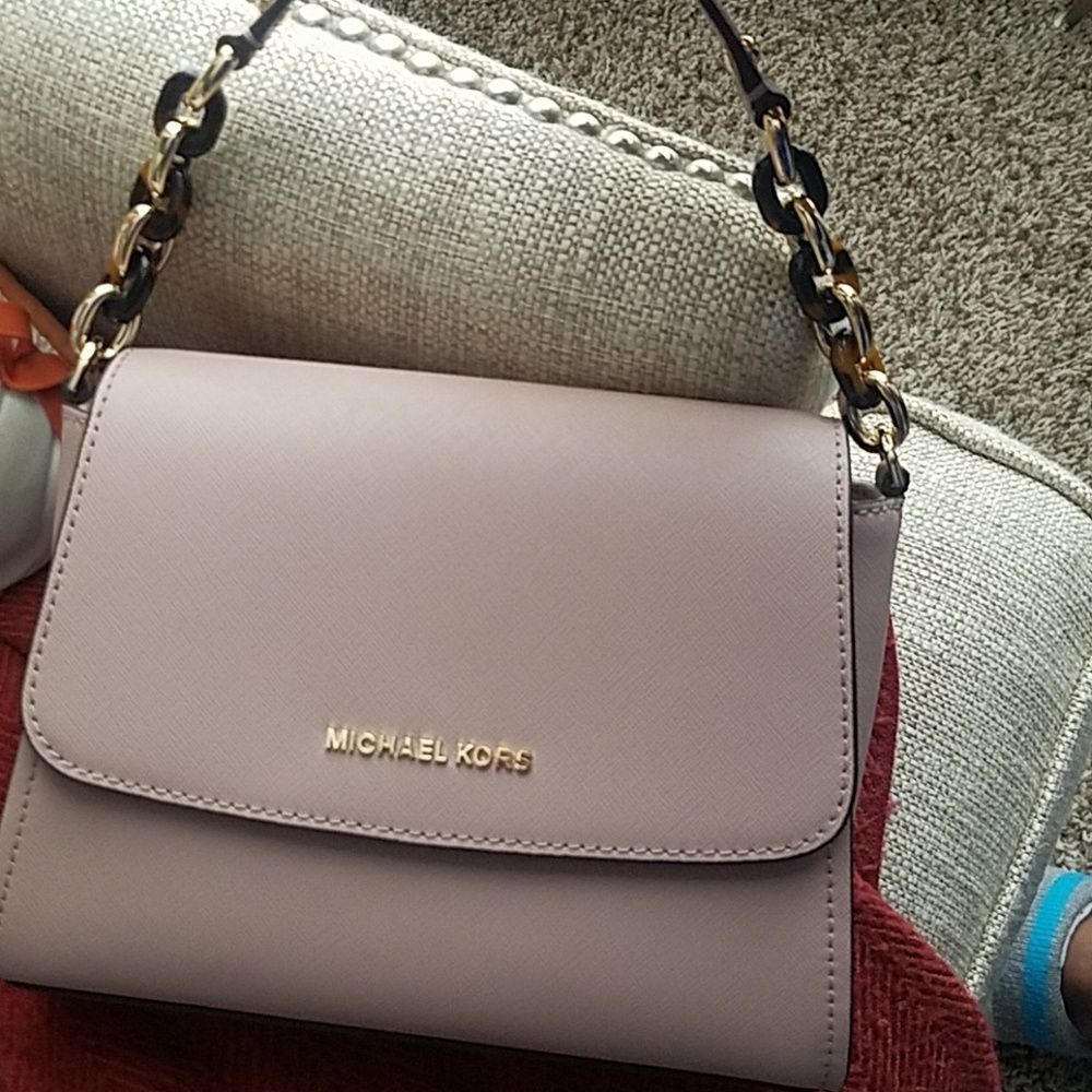Michael Kors nude top handle crossbody handbag